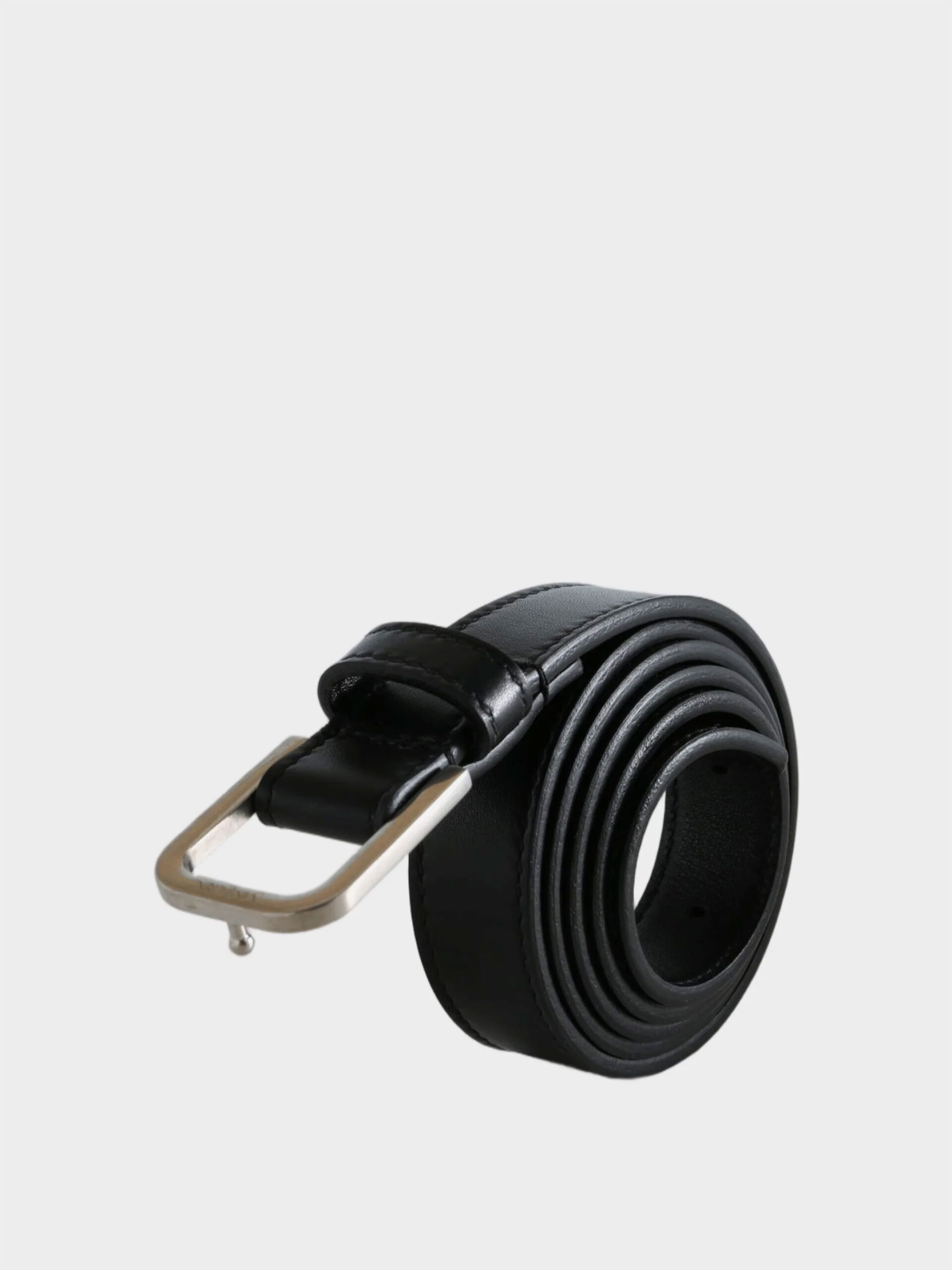 Saint Laurent Minimalist thin black belt