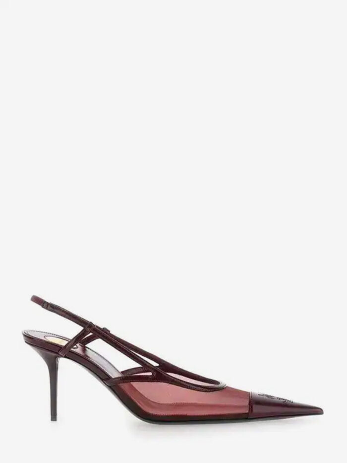Saint Laurent Renée slingback pumps in mesh