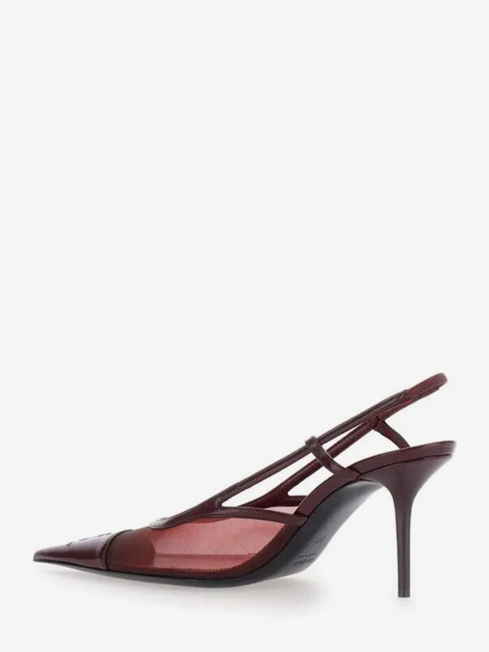 Saint Laurent Renée slingback pumps in mesh