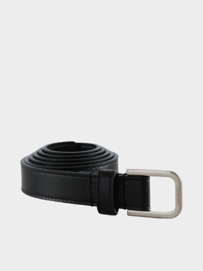 Saint Laurent Minimalist thin black belt