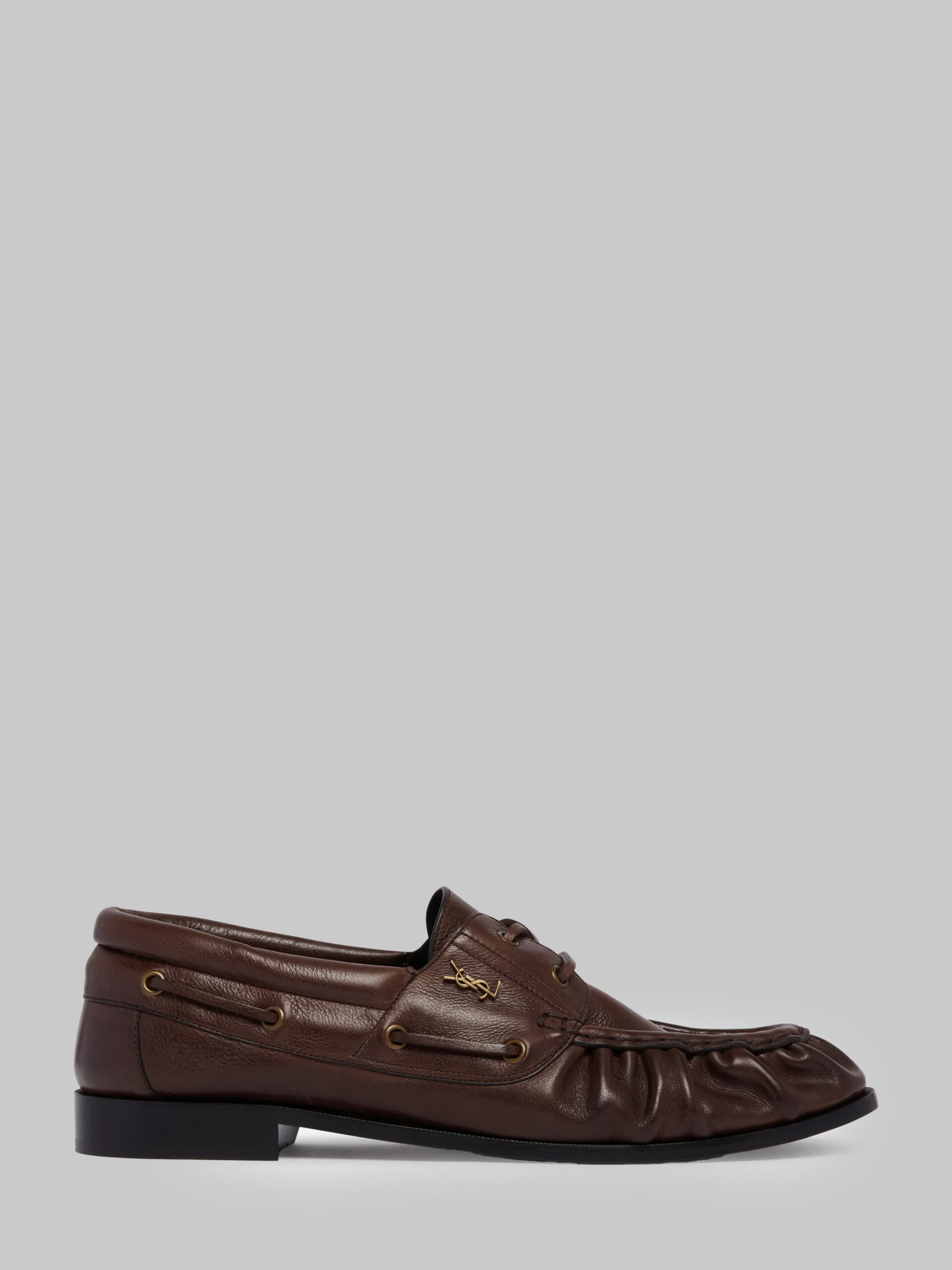 Saint Laurent Le Loafer Bateau moccasins in Paris brown
