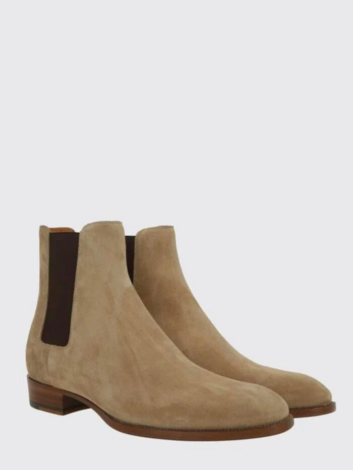 Saint Laurent Wyatt tobacco Chelsea boots