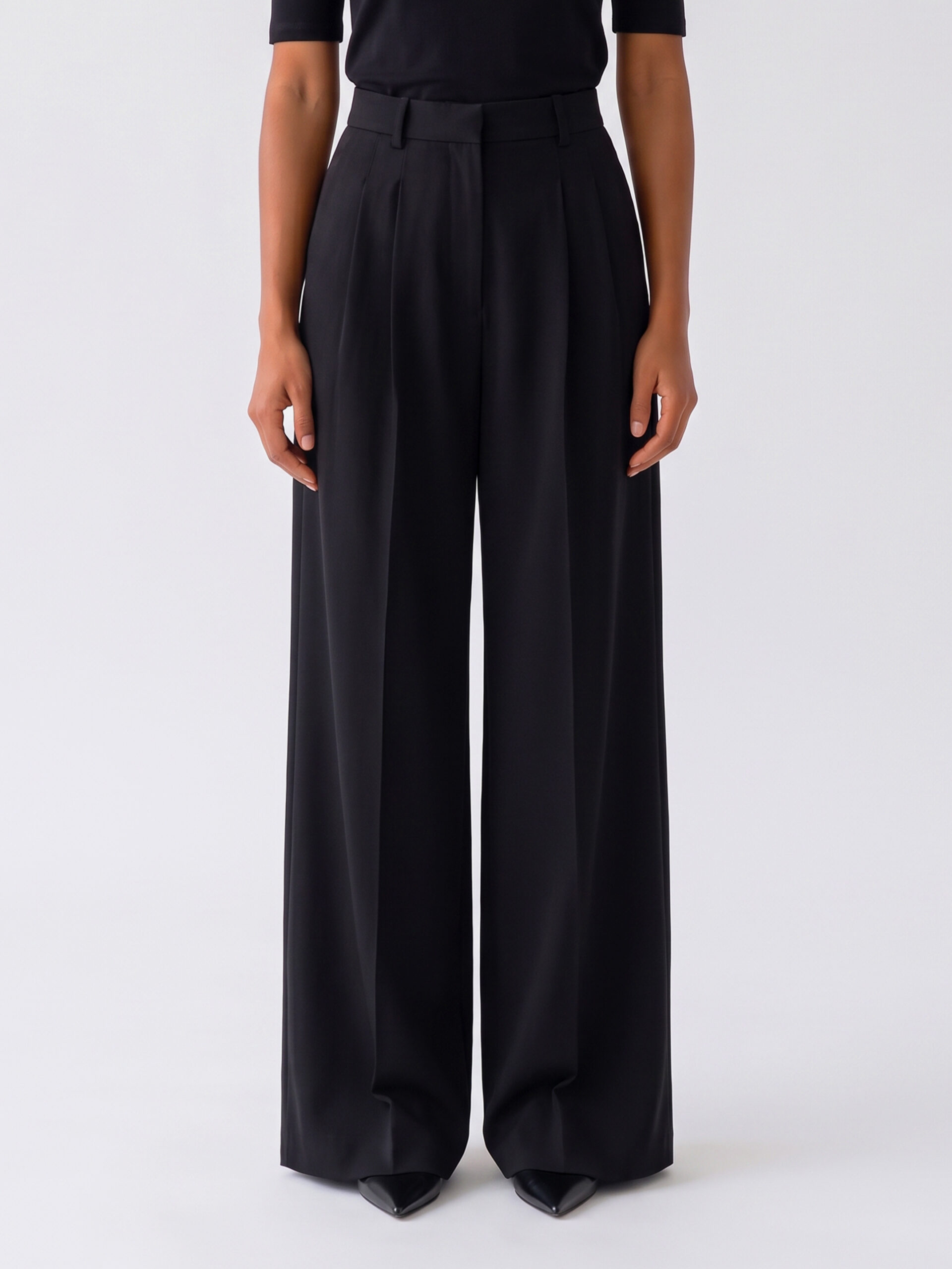 Balenciaga Black wide-leg pants