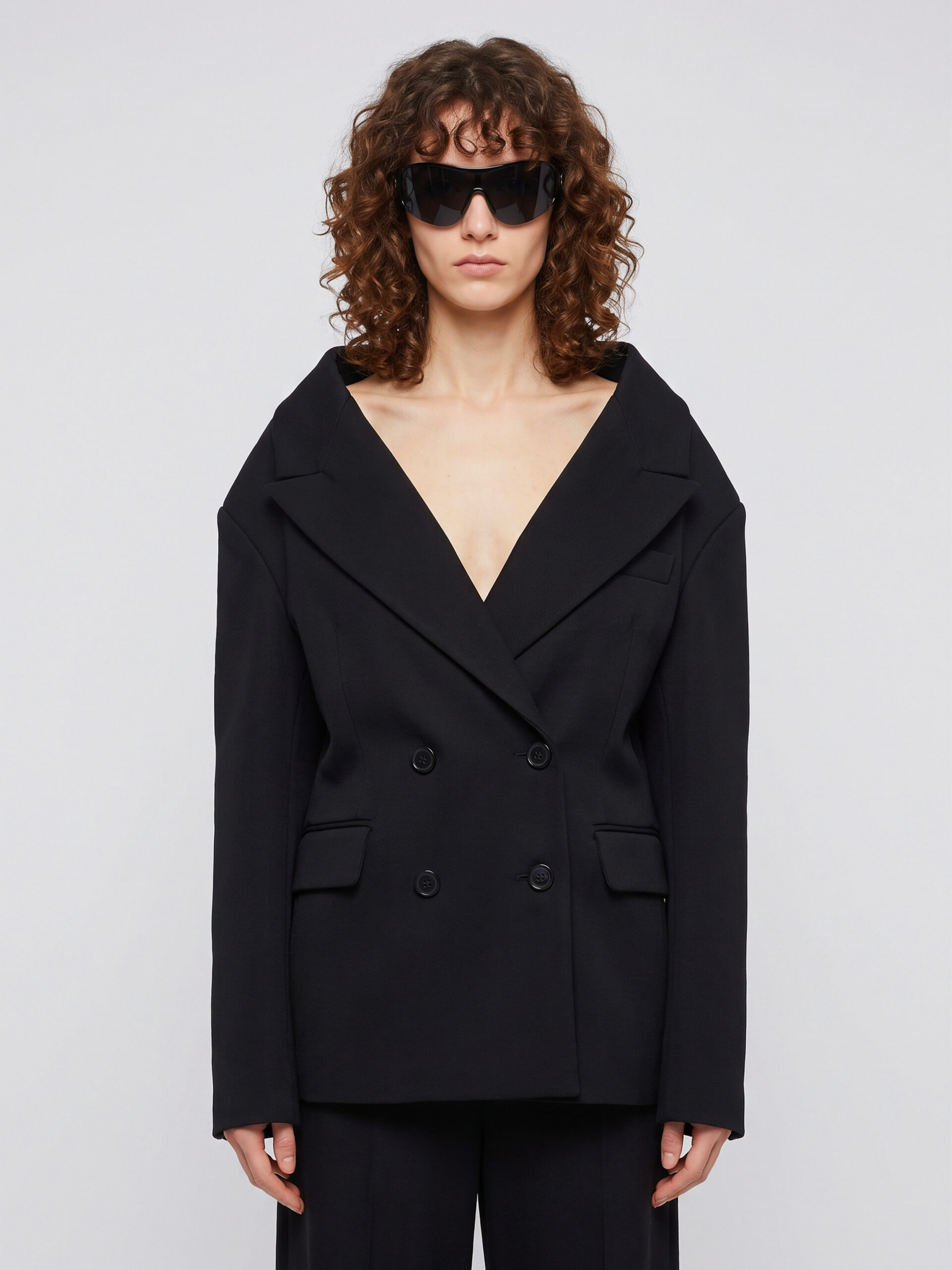 Balenciaga Black wool Stola jacket