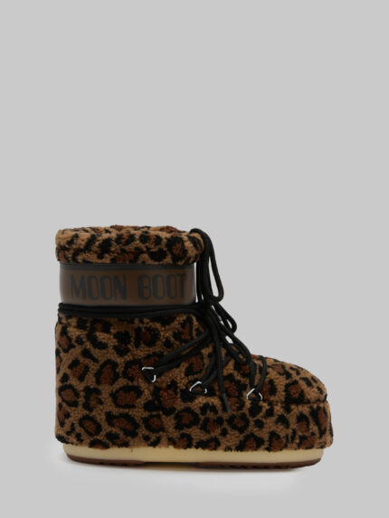 Moon Boot Leopard print teddy Icon Low boots