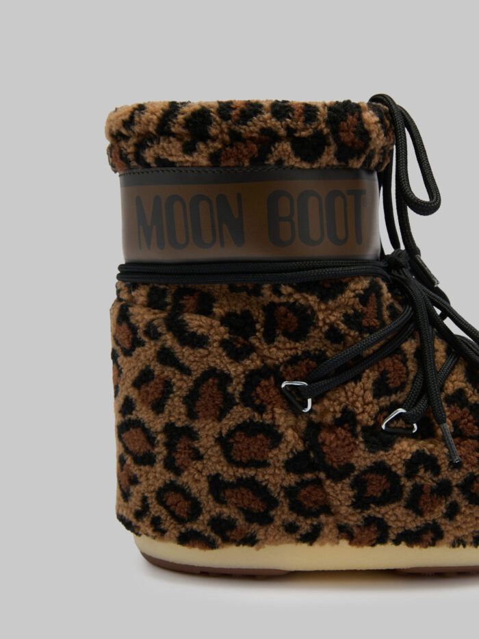 Moon Boot Leopard print teddy Icon Low boots