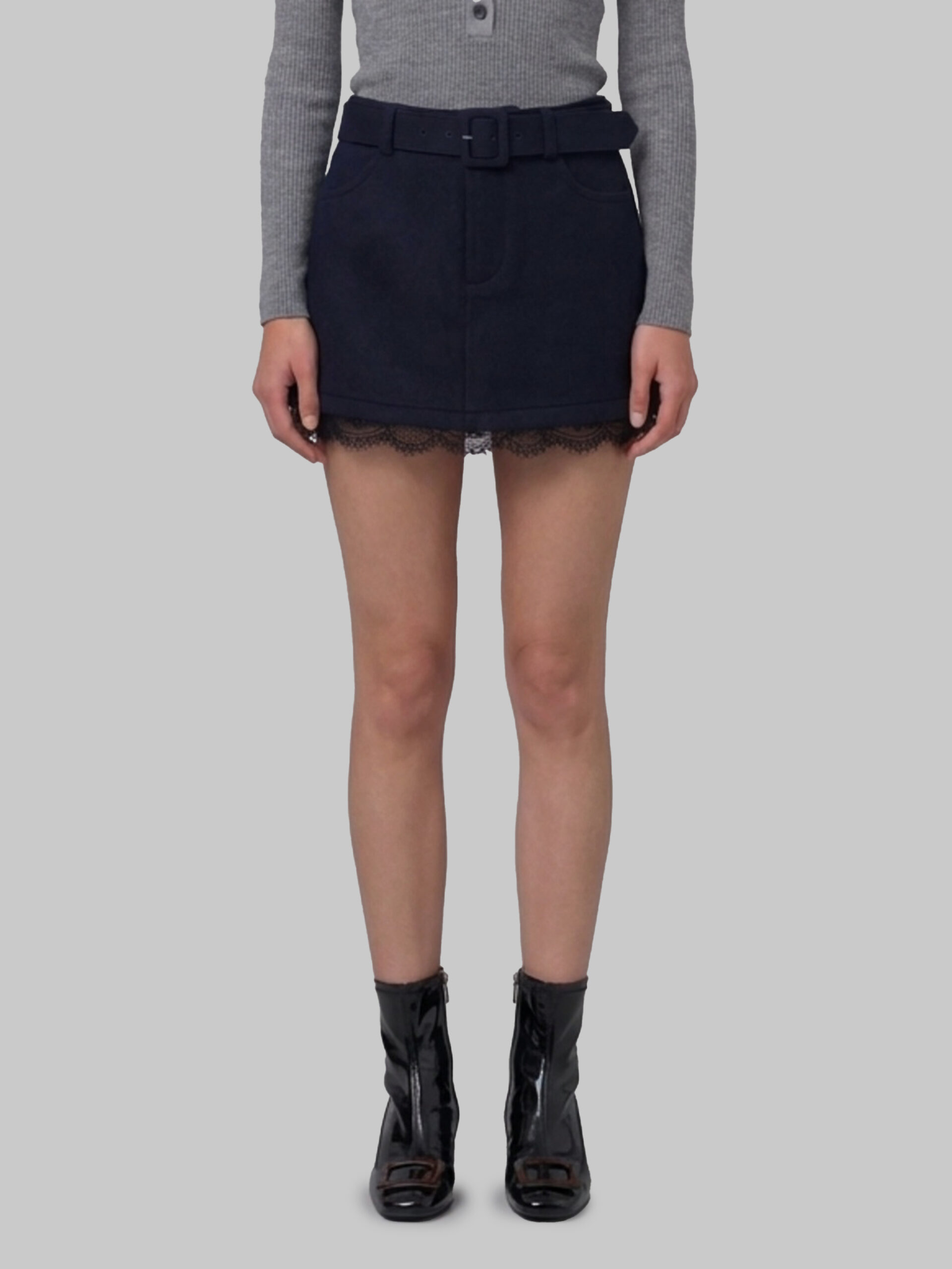 Self Portrait Navy lace skort