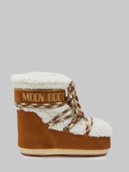 Moon Boot Brown shearling Icon Low boots