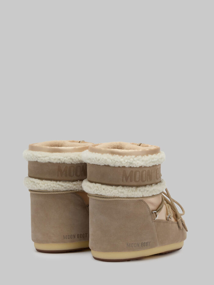 Moon Boot Icon Low Pearly Plus boots in peach and beige