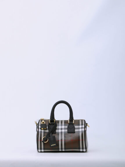 Burberry Mini Check bowling bag
