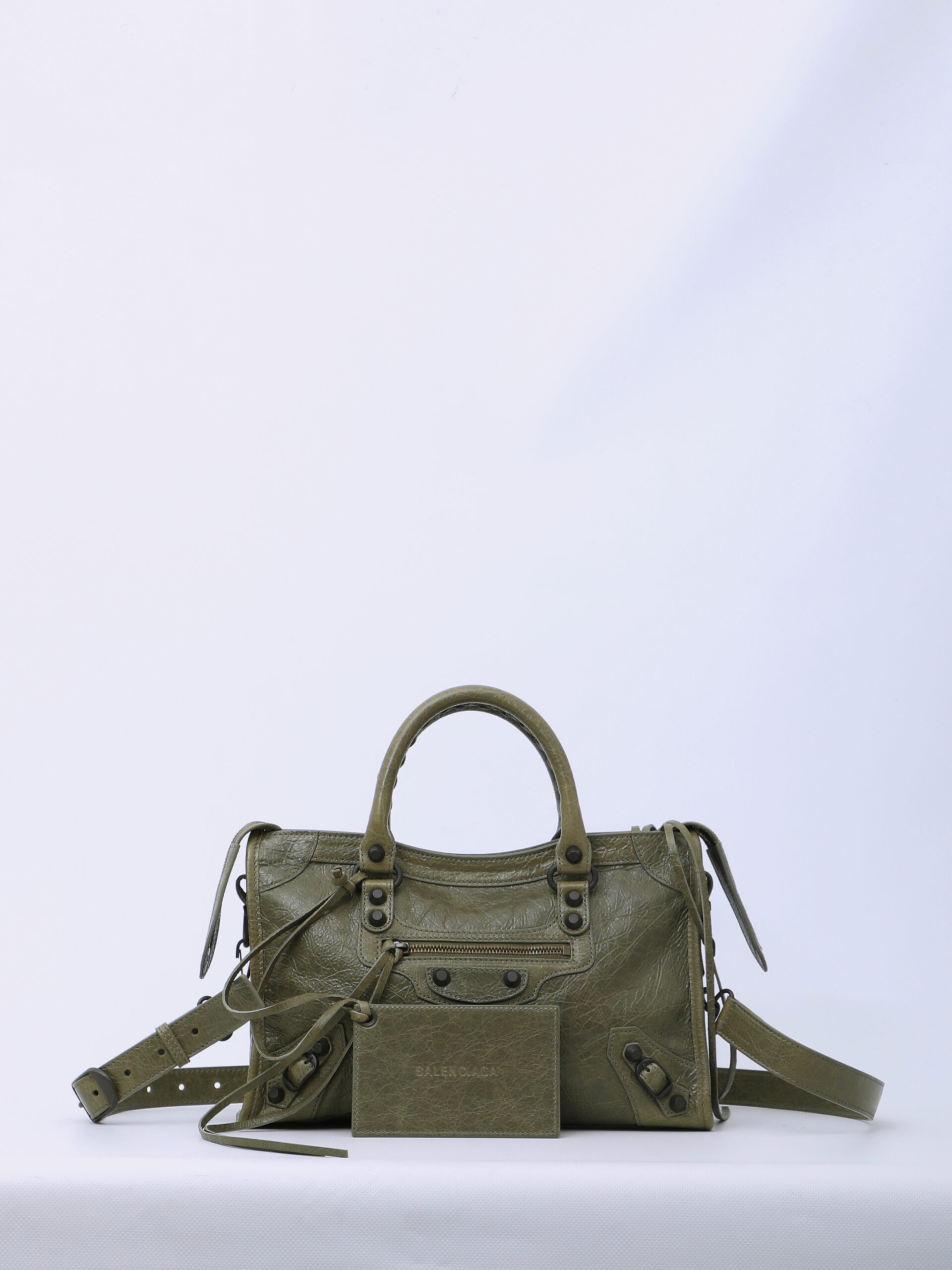 Balenciaga Small Le City bag in army green