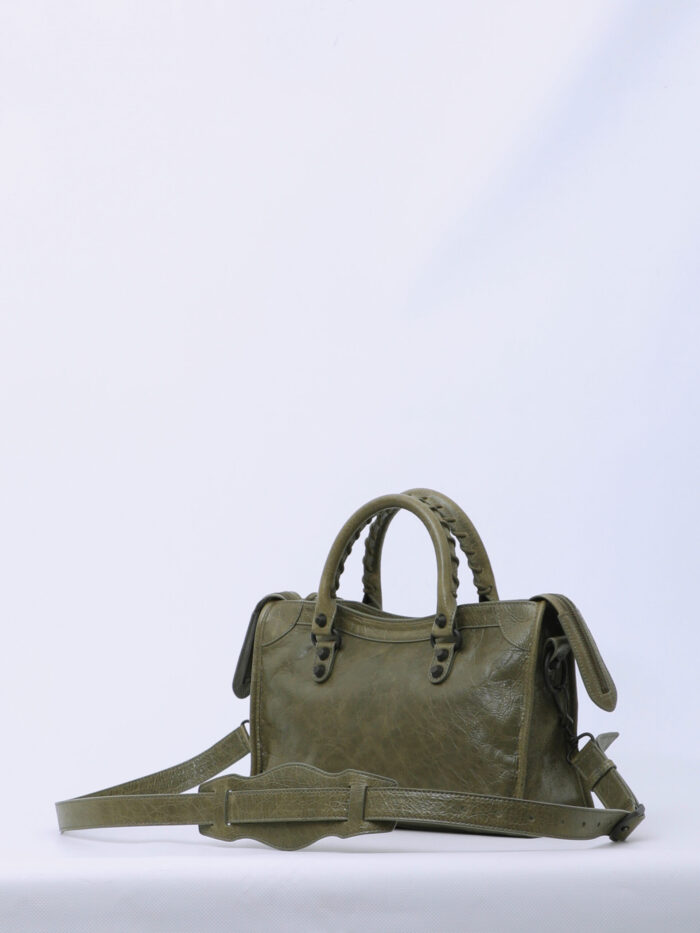 Balenciaga Small Le City bag in army green