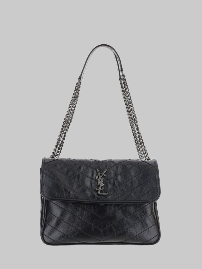 saint laurent niki tripouch bag in vintage leather Saint Laurent Niki Tripouch Bag in vintage leather