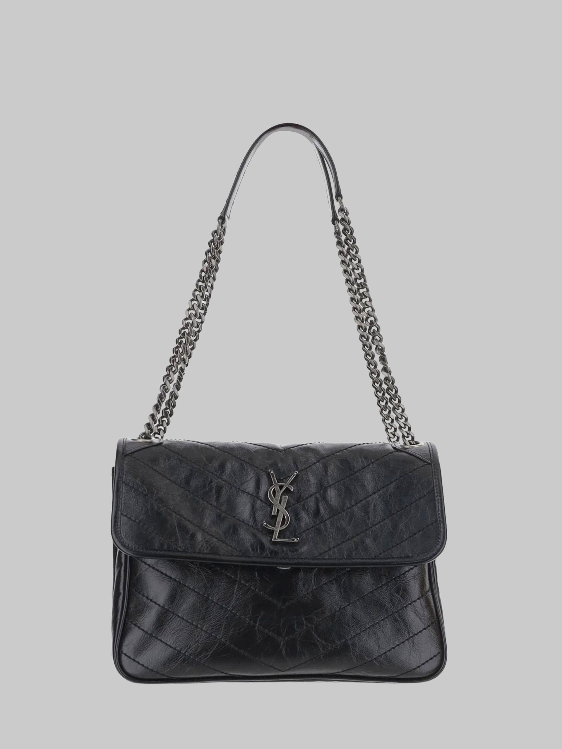 Saint Laurent Niki Tripouch Bag in vintage leather