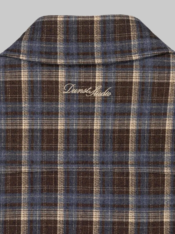 Dunst Quilted plaid flannel overshirt