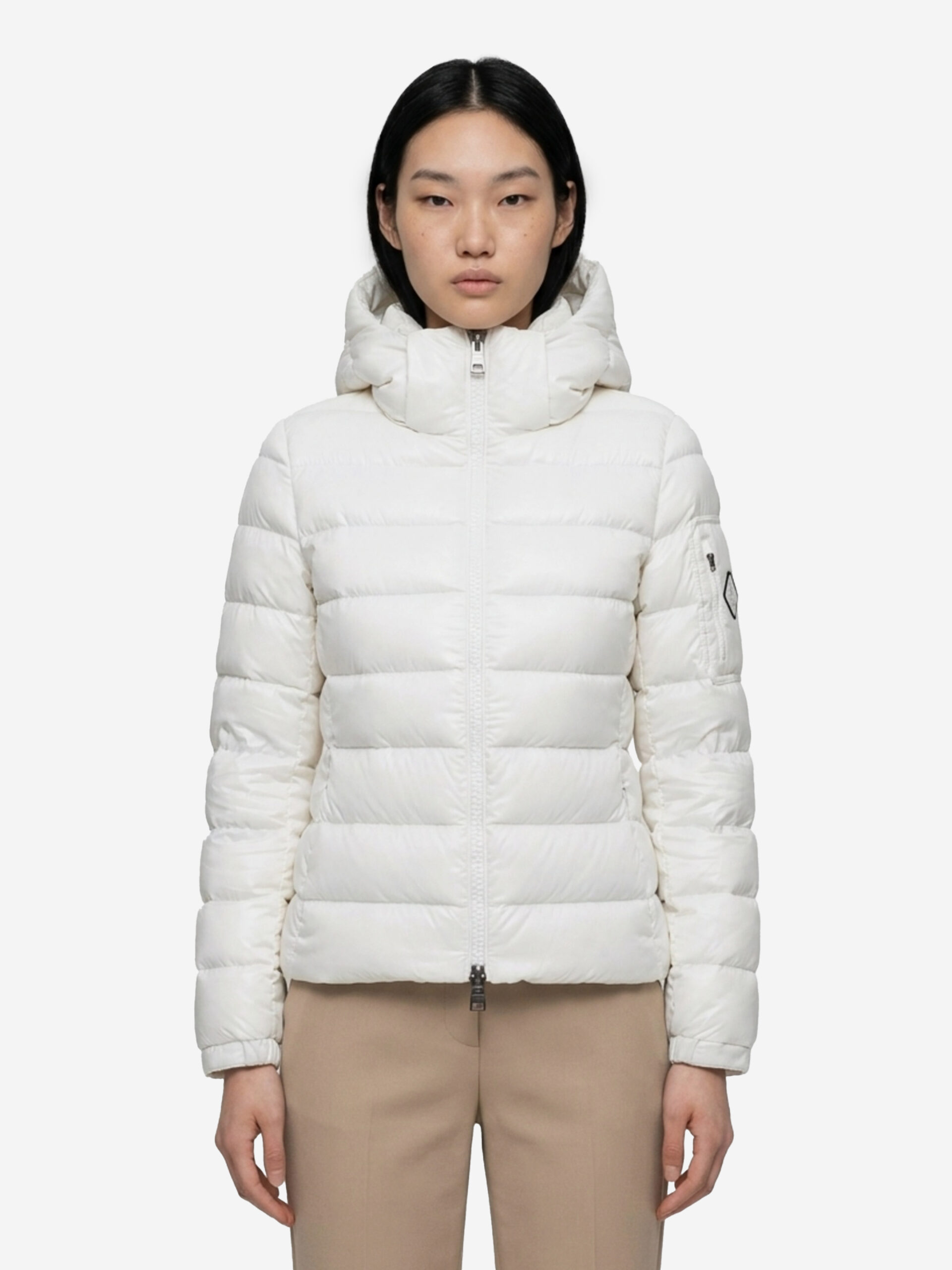 Herno White short down jacket