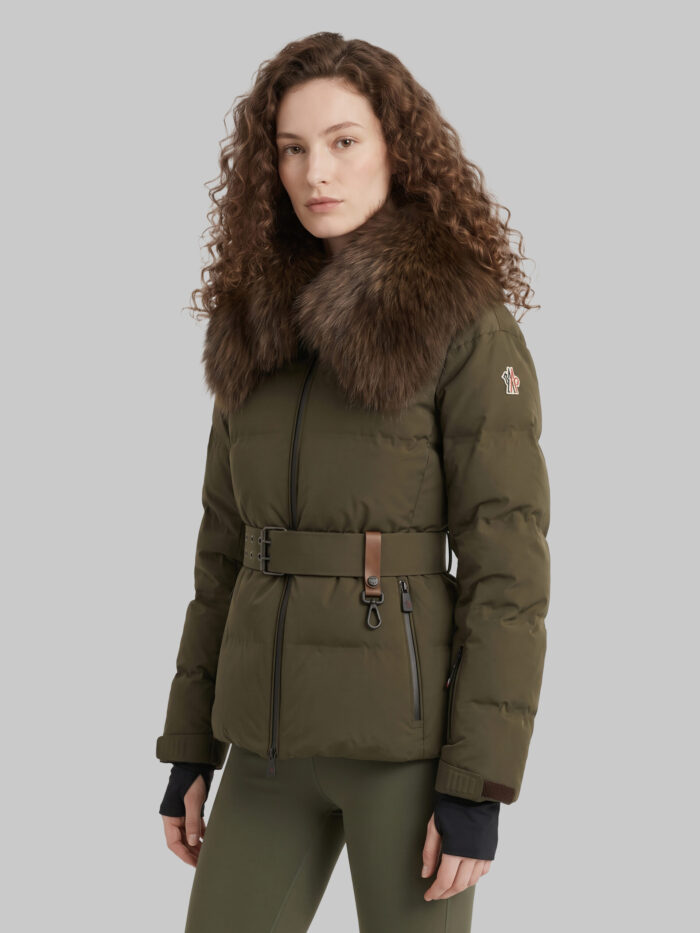 Moncler Grenoble Sioule short down jacket with fur