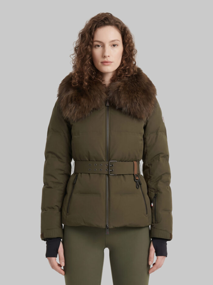 Moncler Grenoble Sioule short down jacket with fur