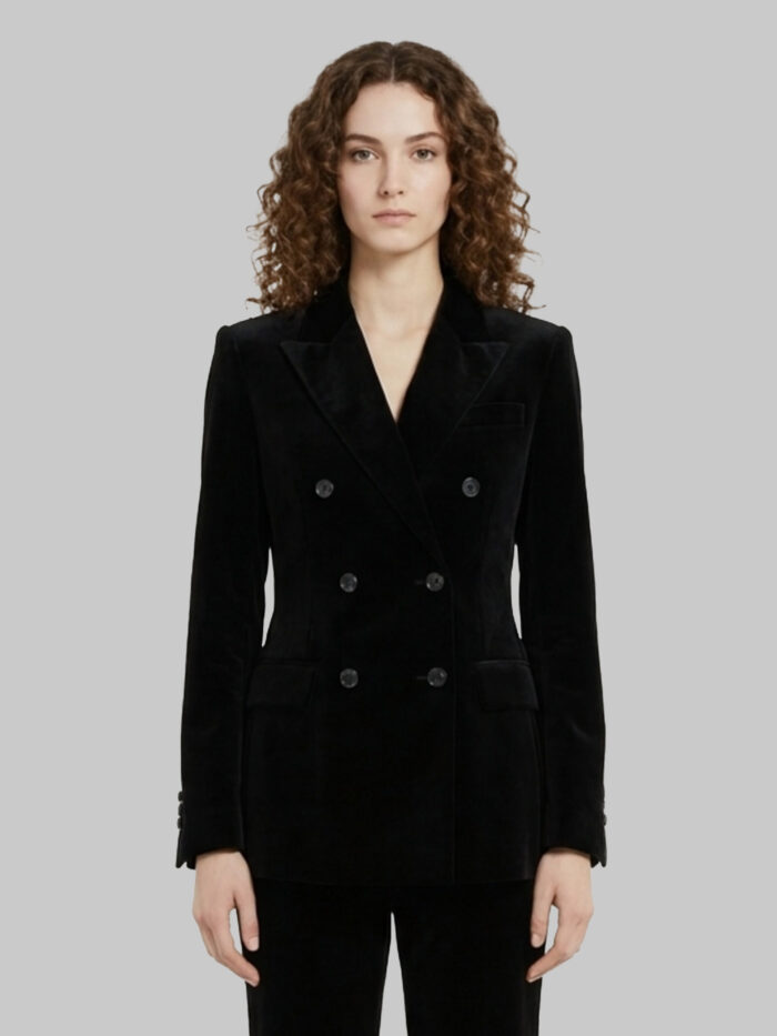 khaite rolo velvet jacket Khaite Rolo velvet jacket