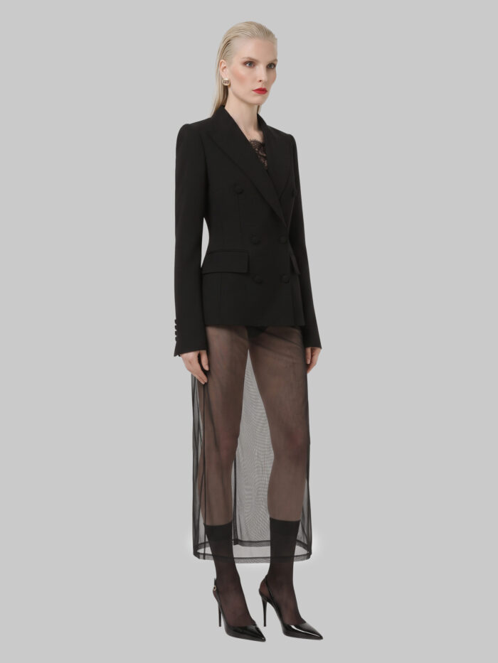 Dolce&gabbana Double-breasted wool double crêpe jacket