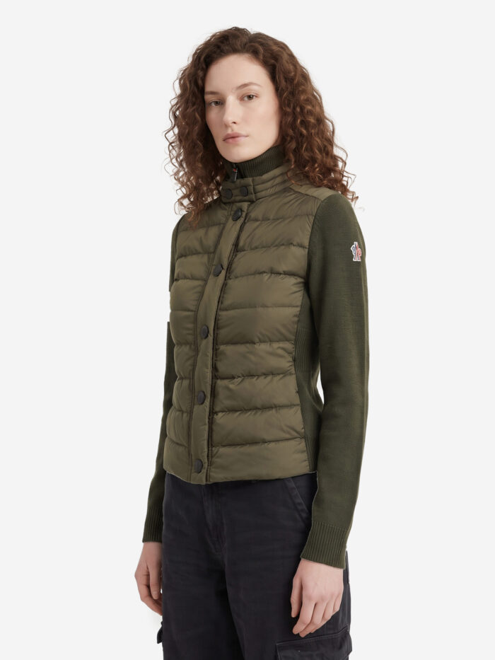 Moncler Grenoble Padded wool-blend cardigan