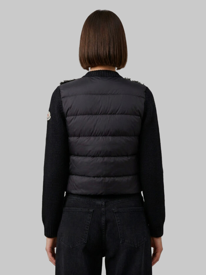 Moncler Padded wool and alpaca blend cardigan