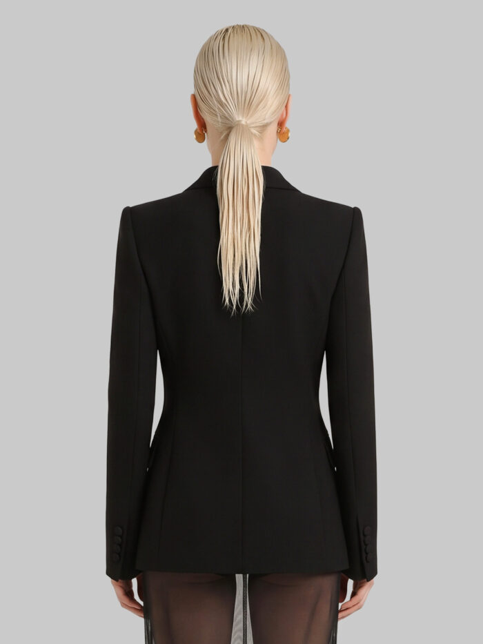Dolce&gabbana Double-breasted wool double crêpe jacket
