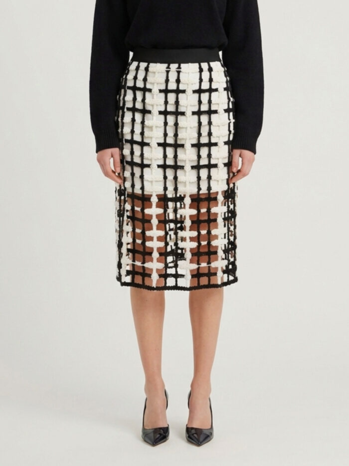 sutton new york black mesh midi skirt Sutton New York Black mesh midi skirt
