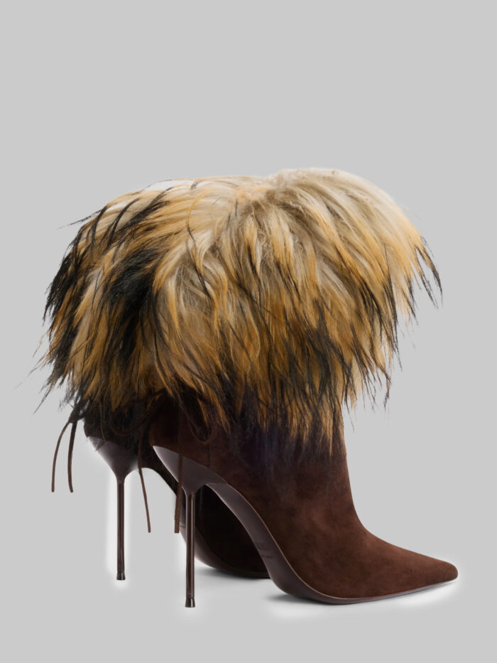 Paris Texas Lidia Ankle Fur boots 105