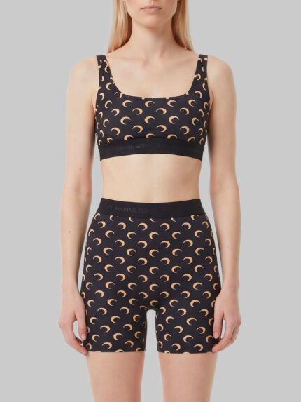 Marine Serre Recycled moon jersey sport bra