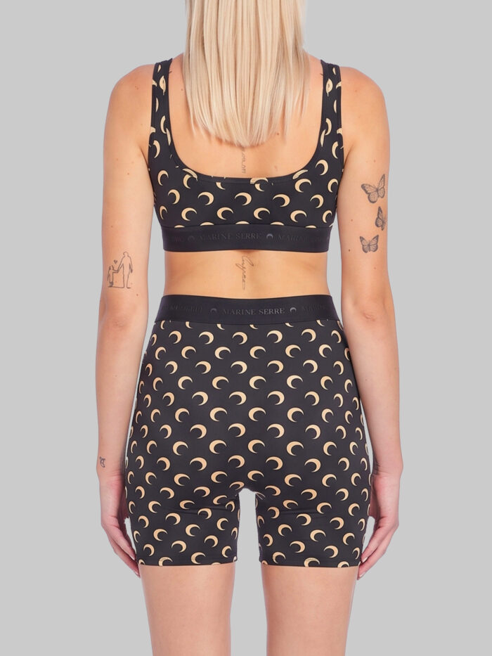 Marine Serre Recycled moon jersey sport bra