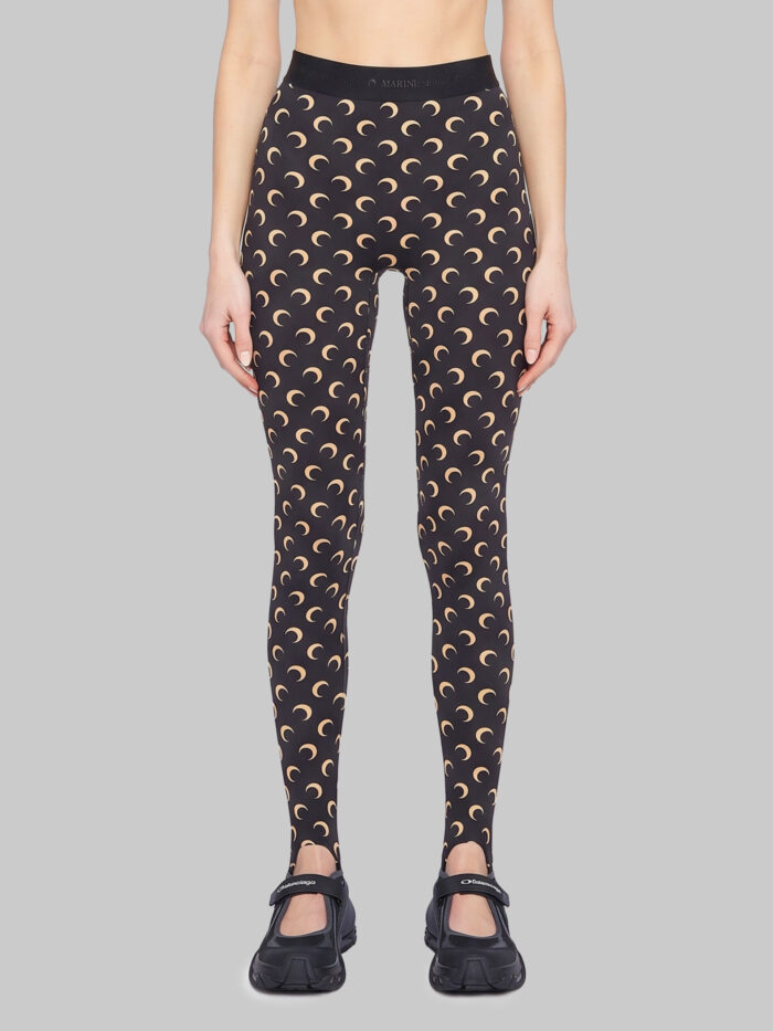 marine serre moon recycled jersey leggings Marine Serre Moon recycled jersey leggings