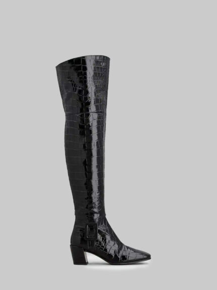 Roger Vivier Choc Cuissard leather boots