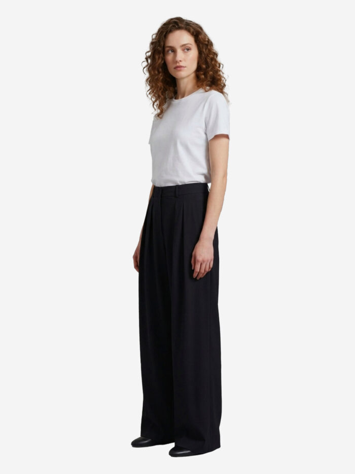 The Frankie Shop Black pleated Ripley pants