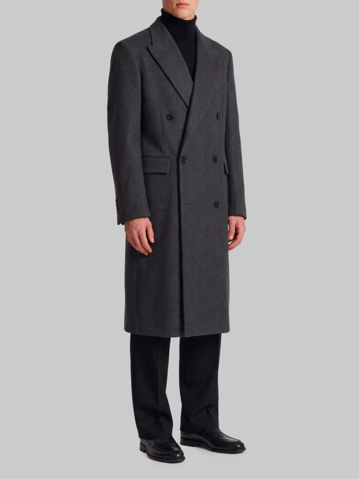 Lardini Grey double-breasted coat