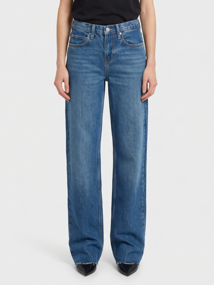 the frankie shop dalston jeans in blue wash The Frankie Shop Dalston jeans in blue wash
