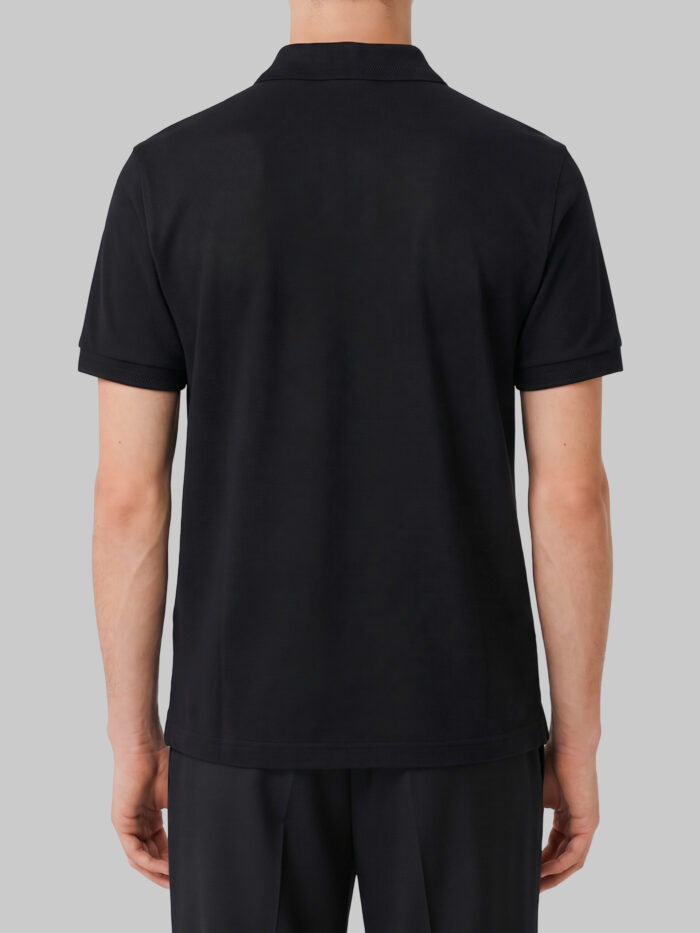 Burberry Black Eddie cotton polo shirt