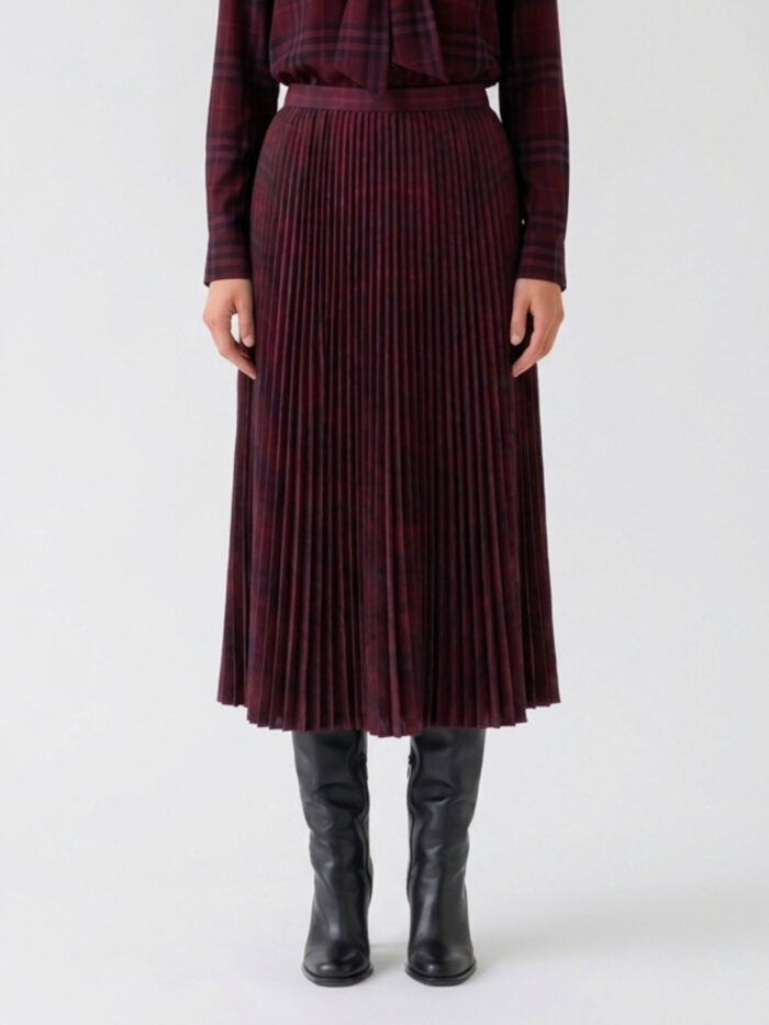 burberry pleated wool midi skirt Burberry Pleated wool midi skirt