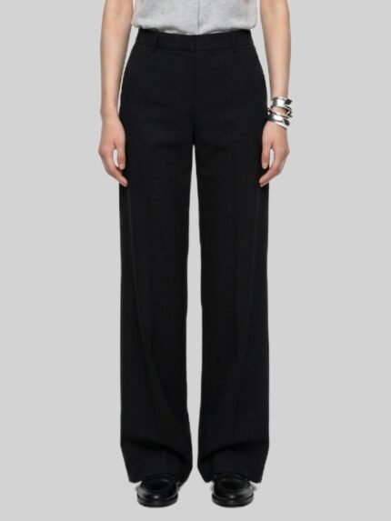 Sutton New York Elastic-waist satin trousers