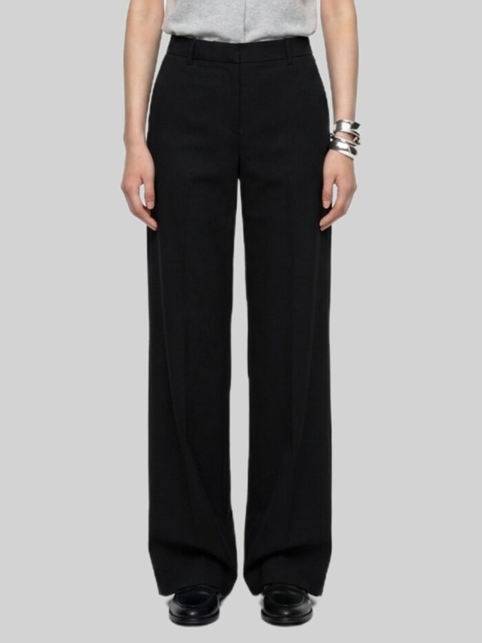 Sutton New York Elastic-waist satin trousers