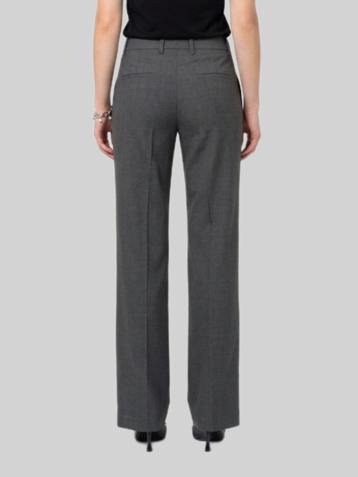 Sutton New York Wide-leg stretch canvas trousers