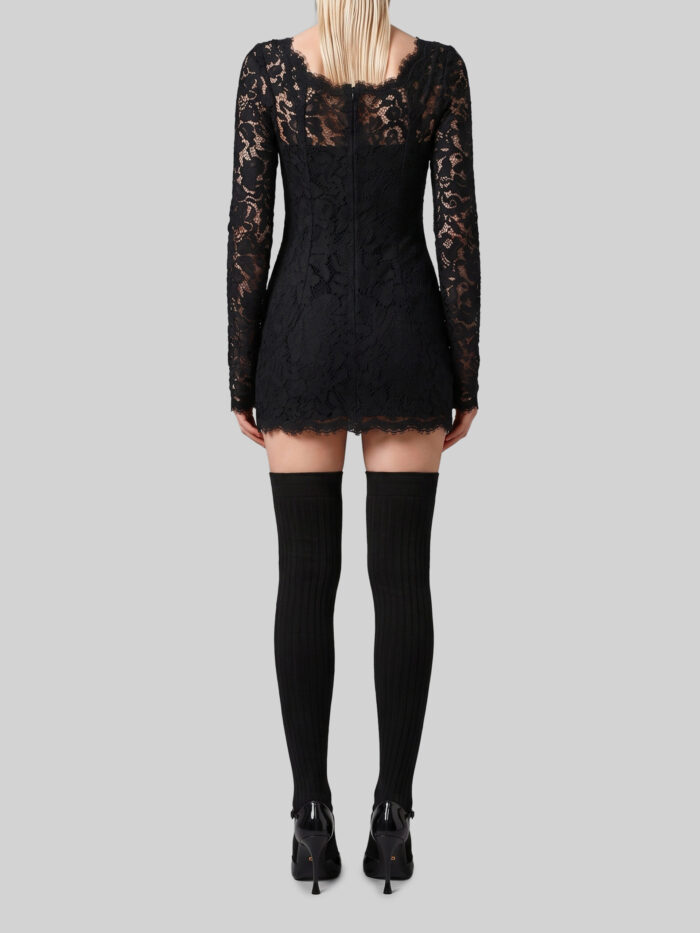 Dolce&gabbana Mini dress in cordonnet lace