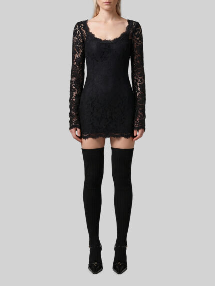 Dolce&gabbana Mini dress in cordonnet lace