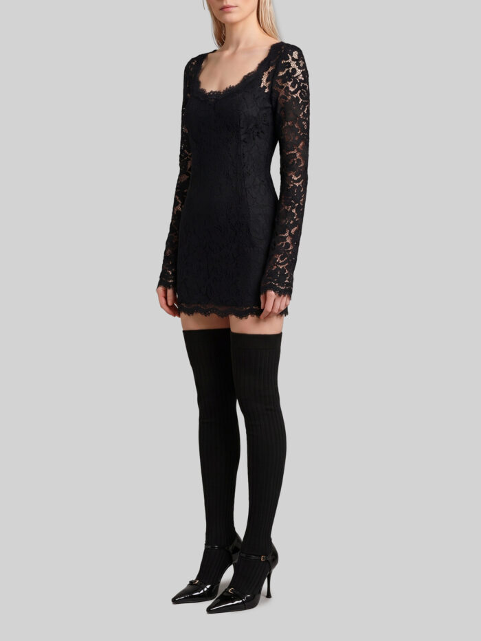 Dolce&gabbana Mini dress in cordonnet lace
