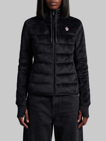 Moncler Grenoble Plush-effect padded sweatshirt
