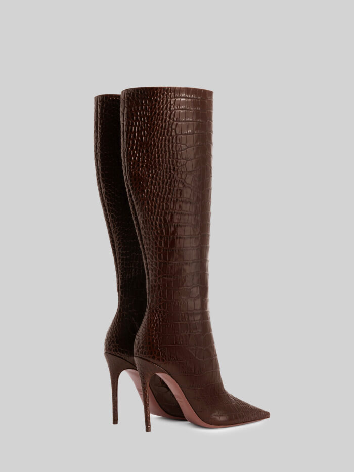 Paris Texas Ebony croco Vera 105 Boot