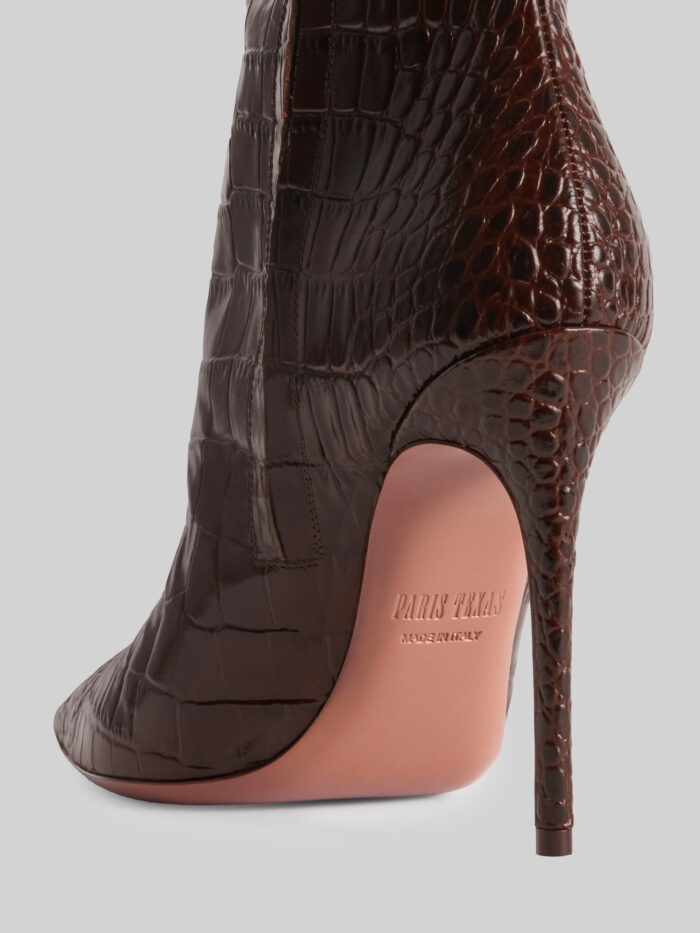 Paris Texas Ebony croco Vera 105 Boot