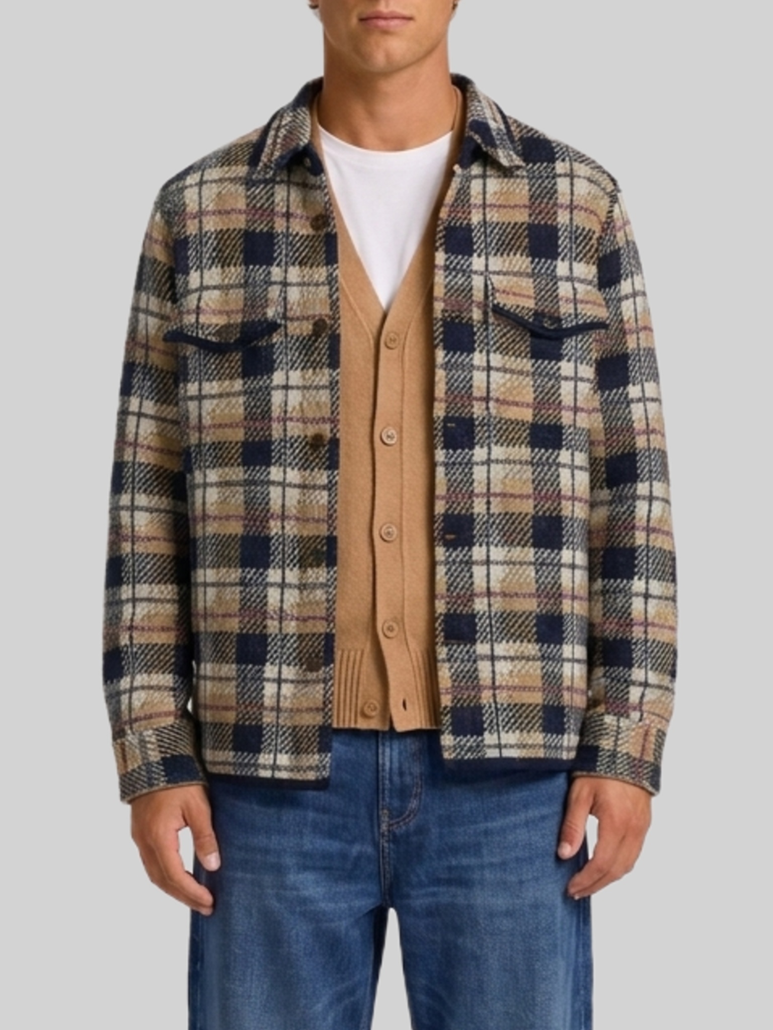 Guest In Residence Plaid work shirt