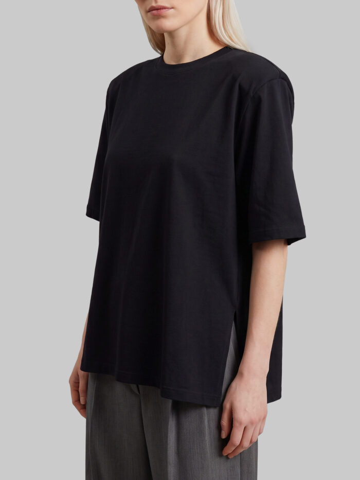 The Frankie Shop Black Anira padded T-shirt