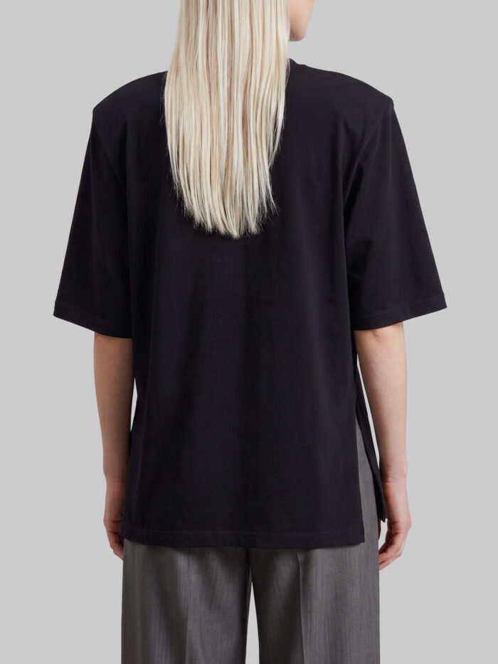 The Frankie Shop Black Anira padded T-shirt